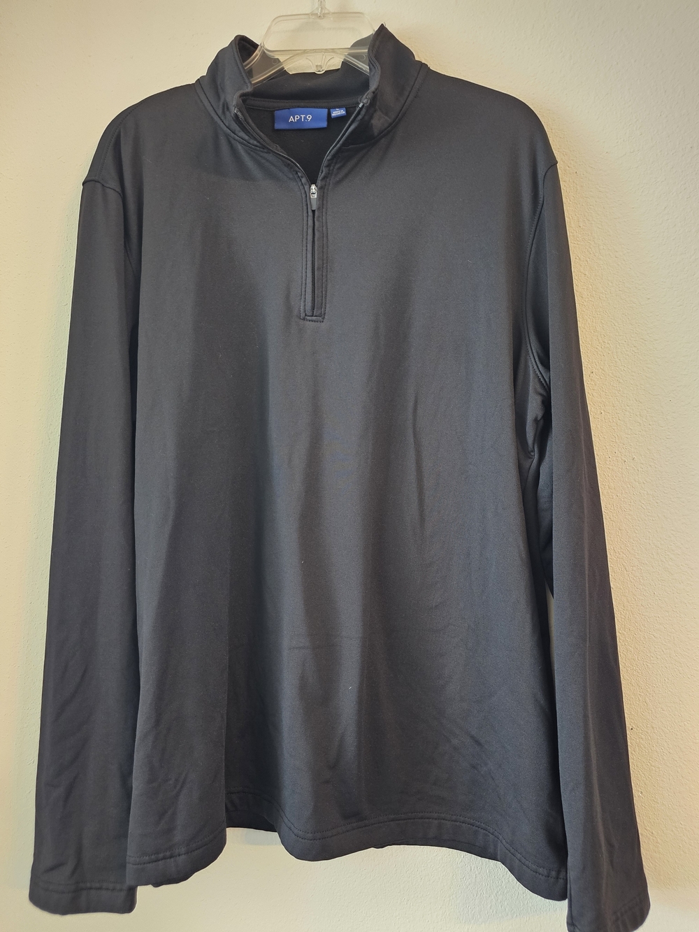 APT. 9 Men's Black Quarter-Zip Pullover Sweater